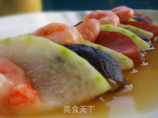蚝油虾球三鲜蒸的做法