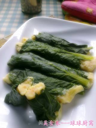 青叶卷虾棒（清香鲜甜）的做法