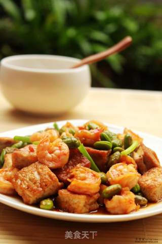 家常虾仁豆腐的做法