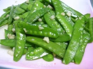 蒜蓉荷兰豆的做法