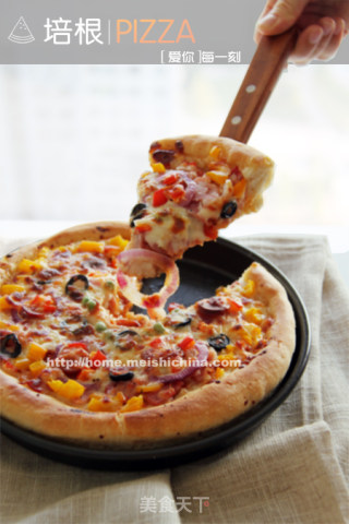 培根芝士Pizza的做法