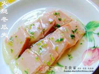 火腿冬瓜夹的做法