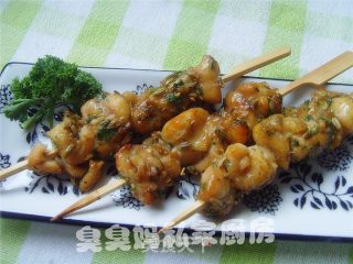 法香鸡肉串的做法