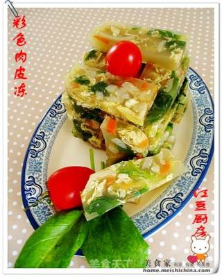 彩色肉皮冻的做法