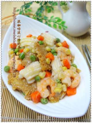 海鲜锅巴