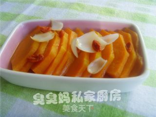 南瓜蒸百合的做法