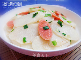 山药火腿小炒的做法