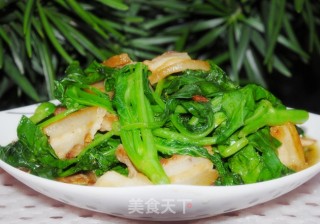 五花肉炒芥兰的做法