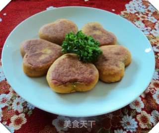 爱心南瓜饼的做法