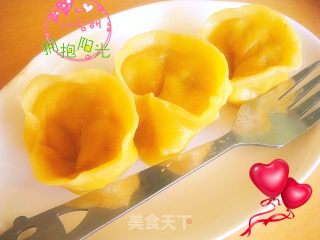 南瓜元宝黄金饺的做法