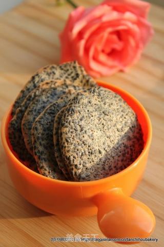 黑芝麻薄脆小饼的做法
