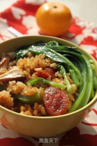 腊味煲仔饭（电饭煲版）的做法