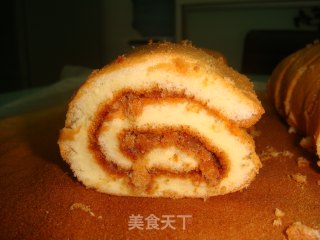 果酱肉松戚风卷的做法