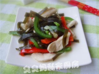 海带烩鸡柳的做法