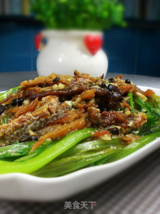 豆豉鲮鱼油麦菜的做法