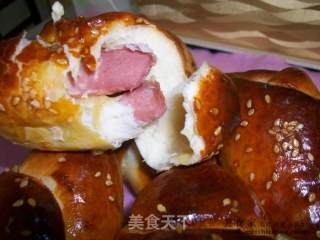香肠芝士面包的做法
