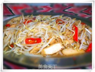 梅香炒豆芽的做法