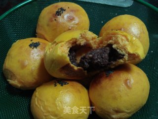 南瓜豆沙餐包的做法