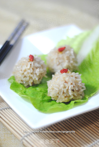 珍珠圆子——晶莹剔透一点红的做法