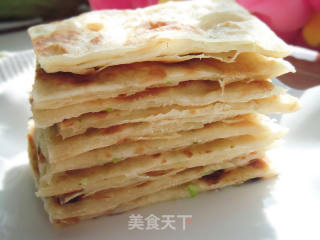 椒香葱油饼的做法