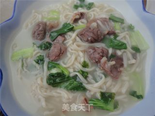 青菜牛肉面的做法