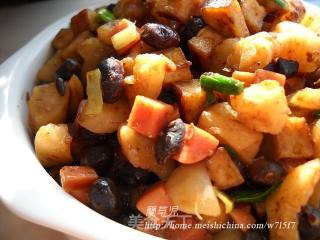 双豆萝卜干的做法