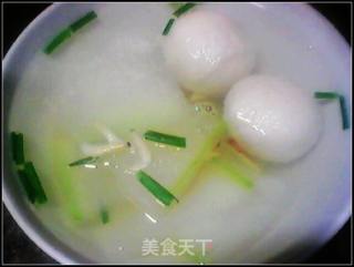 虾皮鱼丸冬瓜汤的做法