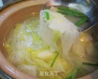 娃娃菜粉丝汤的做法