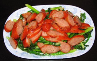 热狗油菜的做法