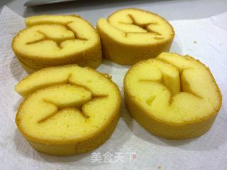 焦糖味的香蕉蛋糕卷