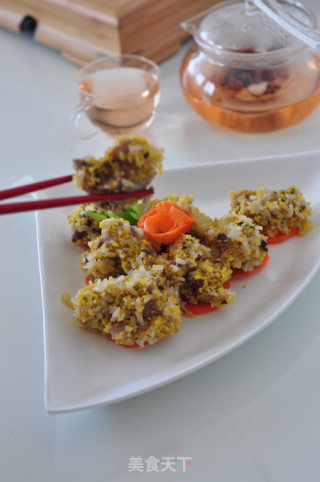 双米香菇蒸排骨