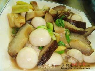 葱烧海参烩口蘑的做法