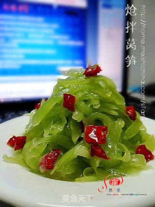 炝拌莴笋的做法
