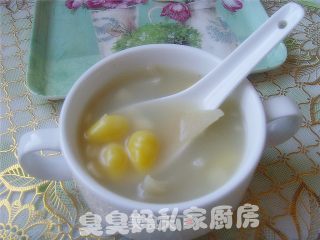 白果美肤汤的做法