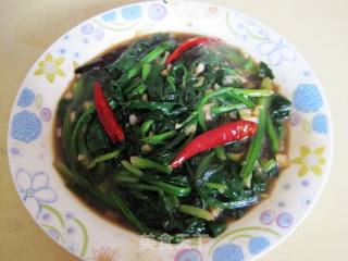 鱼香菠菜的做法