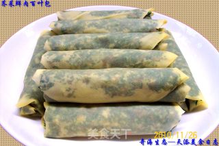 荠菜鲜肉百叶包的做法