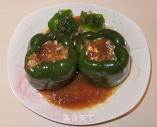 菜椒包肉的做法