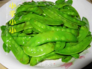 素炒荷兰豆的做法