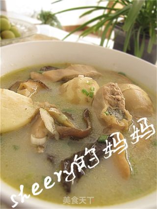 茨菇木耳炖河蚌的做法
