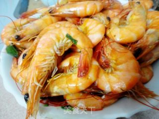 海鲜餐---葱爆大虾