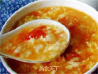 西红柿面絮汤的做法