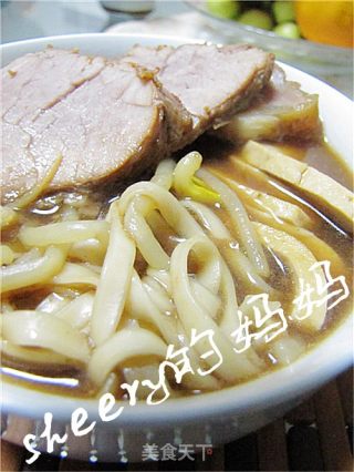 酱牛肉汤面的做法