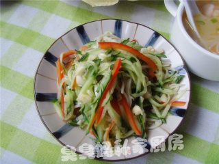 金针菇拌黄瓜的做法