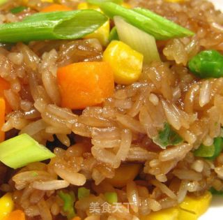 香炒糯米饭的做法