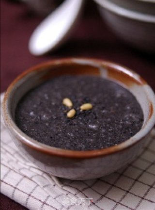 韩国黑芝麻粥的做法