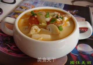 榨菜肉丝豆腐汤的做法