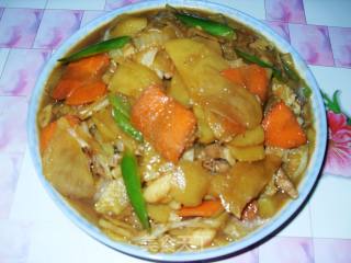 土豆片烧白菜的做法