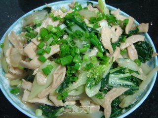 白菜煮干豆片的做法
