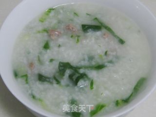 青菜瘦肉粥