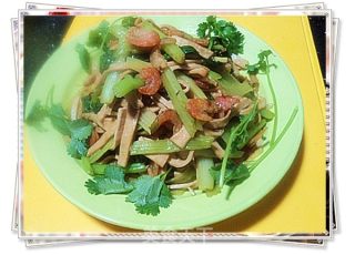 虾米炒双素的做法